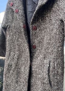 Elegant Brown Tweed Overcoat