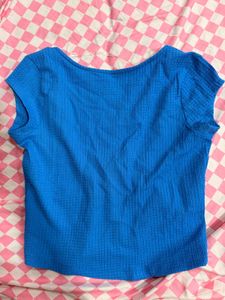 Max blue co ord set ( pants and top) swipe imag