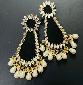 Fancy Party Wear Earrings Fabric Earring
