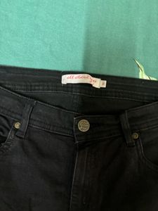 High Waisted Black Wide Leg Jeans
