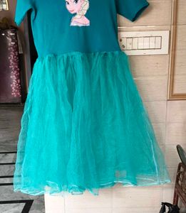 Very Beautiful &amp; Amazing Net Frozen Frock