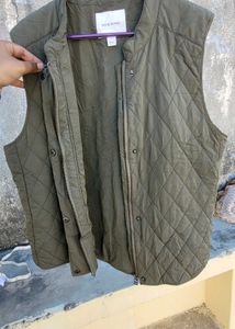 Olive Green Vest Jacket