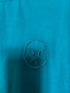 Teal Blue Crew Neck T-Shirt