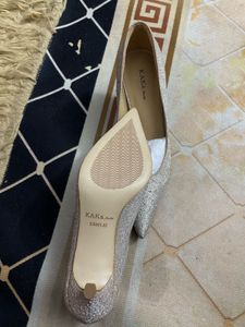 Sparkling Silver Heels