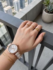 Calvin Klein Pink &amp; Rose Gold Watch