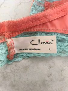 Lace Briefs - Coral &amp; Mint