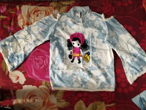 Cute Cartoon Print Tunic Top