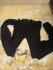 Chic Black Peplum Blouse