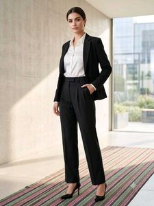 Classic Black Pant Suit