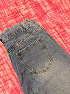 Light Wash Denim Jorts
