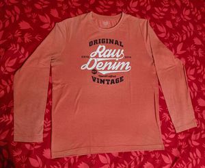 Vintage Raw Denim Long Sleeve Tee