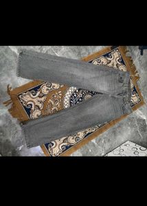 Grey Wash Straight Leg Jeans