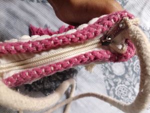 Boho Woven Tassel Sling Bag