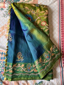 Pure Silk embroidery saree