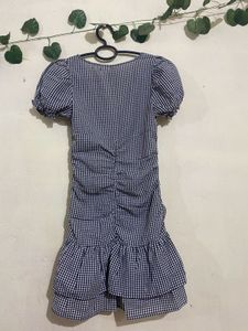 H&amp;M Chic Gingham Ruffle Dress