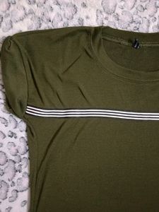 Casual Olive Green Tshirt