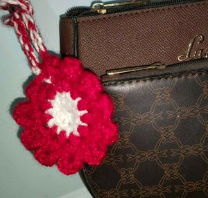 Crocheted Flower Charm