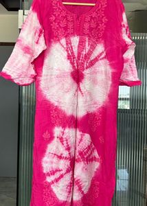 Pink Tie-Dye Kurti