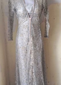 Elegant Embroidered Ethnic Gown