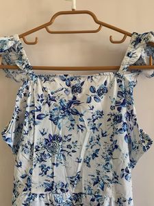 Floral Print Off-Shoulder Midi Dress