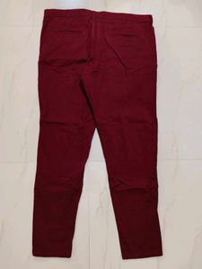 Maroon Chinos - Men's Trousers