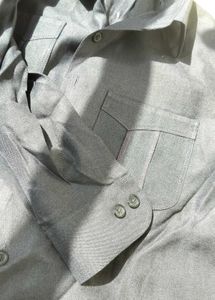 Men's Charcoal Button-Up Shirt