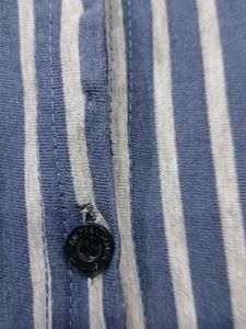 Striped Button-Down Tunic Top