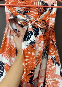 Tropical Print Dress