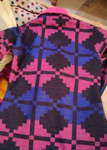 Stylish Printed Jacket with Belt