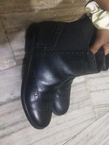 Classic Black Leather Ankle Boots
