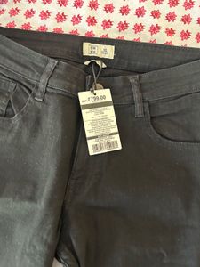 Black Jeans with Red Side Stripe