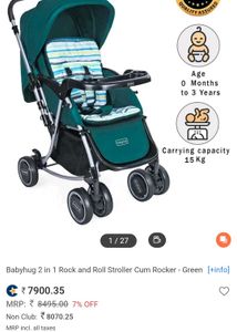 2 in 1 rock n roll stroller &amp; rocker