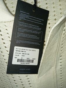 maison mined punched mesh oversized knit