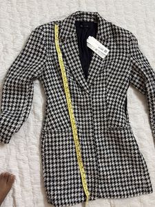 ZARA Houndstooth Blazer Dress
