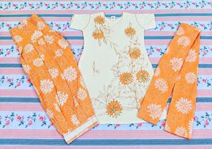 Cream(off white) Colour Kurta Set