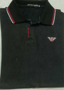Emporio Armani Black Polo Shirt
