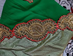 Beautiful Saree With Double Pattern