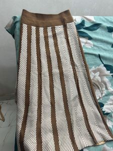 Striped Midi Skirt