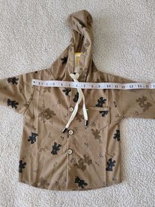 Cute Teddy Bear Print Hoodie for Boys