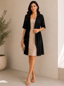 Chic Black Duster kimono