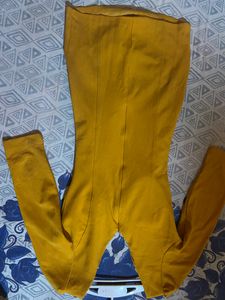 Yellow Shorts Bodycon Dress.M Size