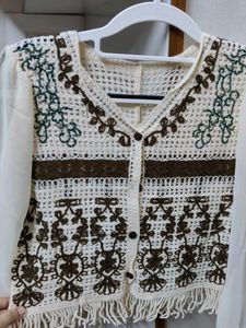 Bohemian Crochet &amp; Embroidered Blouse