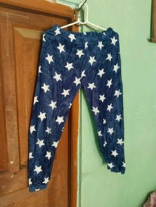 length 34half,Cozy Star Print Pajama Pants