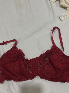 Red Lace Bra