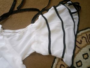 Crop Top With Flare Sleeves