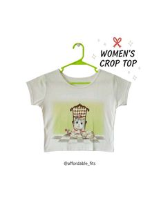 Cute Graphic Crop Top