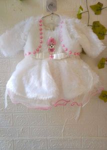 Adorable White Baby Frock