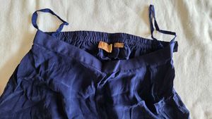 Pure crepe Navy Blue Palazzo Pants
