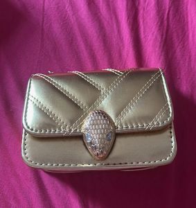 Gold Clutch sling Bag - Mini