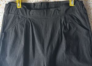 Elegant Black Casual Pants (stretchable)